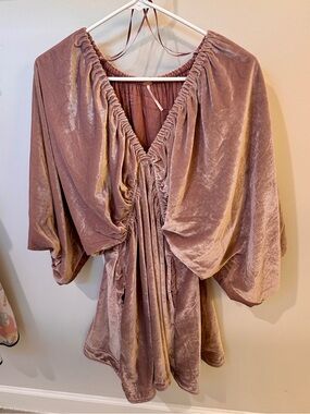 Free People Portia Velvet Mini Dress